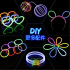 Флуоресцентные светящиеся палочки для вечерние, браслеты, неоновые ожерелья для свадьбы, вечеривечерние, светящиеся палочки