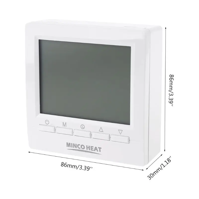 

LCD Gas Boiler Thermostat 3A Weekly Programmable Room Heating Temperature Controller 86x86mm ME83L High Quality and Brand New