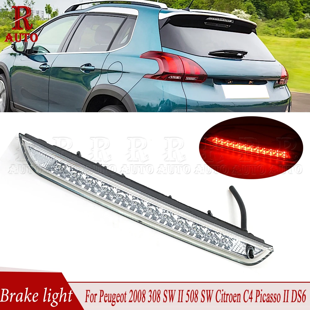 R-AUTO третья стоп-сигнальная лампа s Led High Level 9600412680 6351LX для Peugeot 2008 308 SW II 508 Citroen C4 Picasso