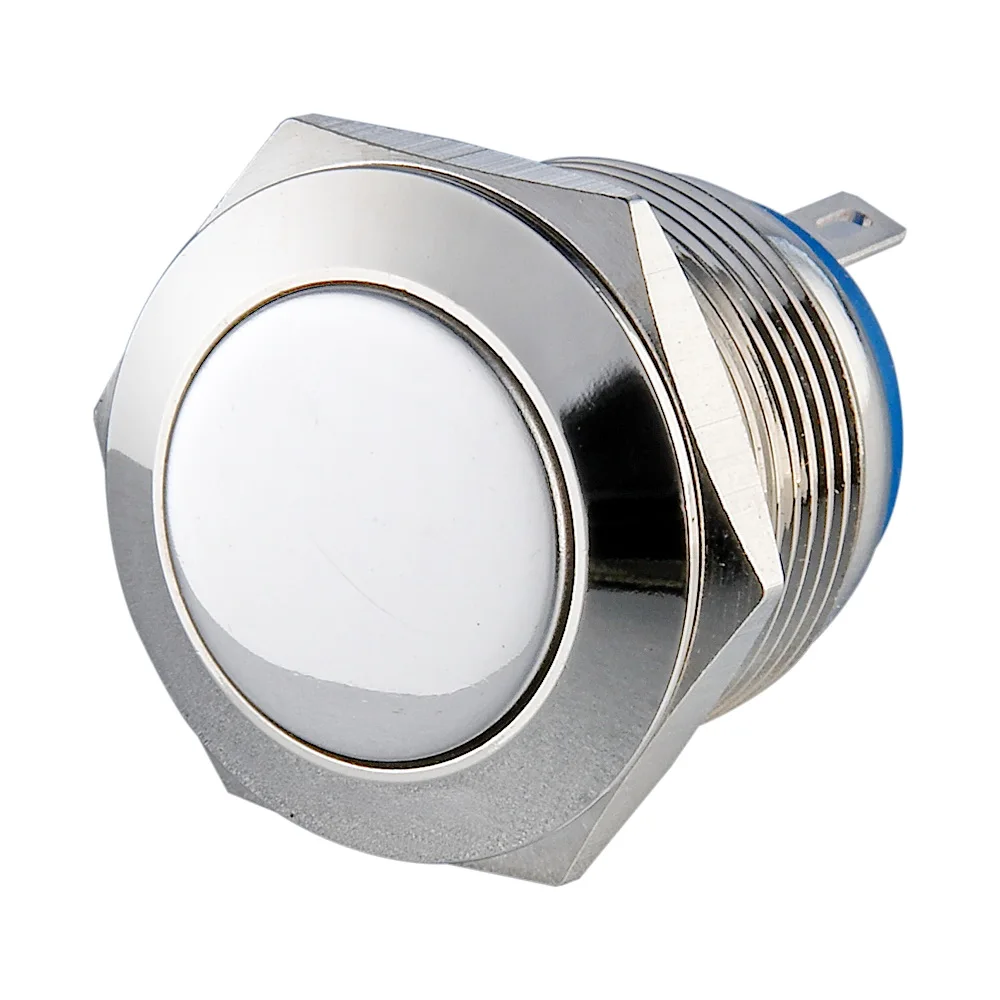 

Pin Terminal Momentary Normal Open IP65 Waterproof Electric Switch 19mm
