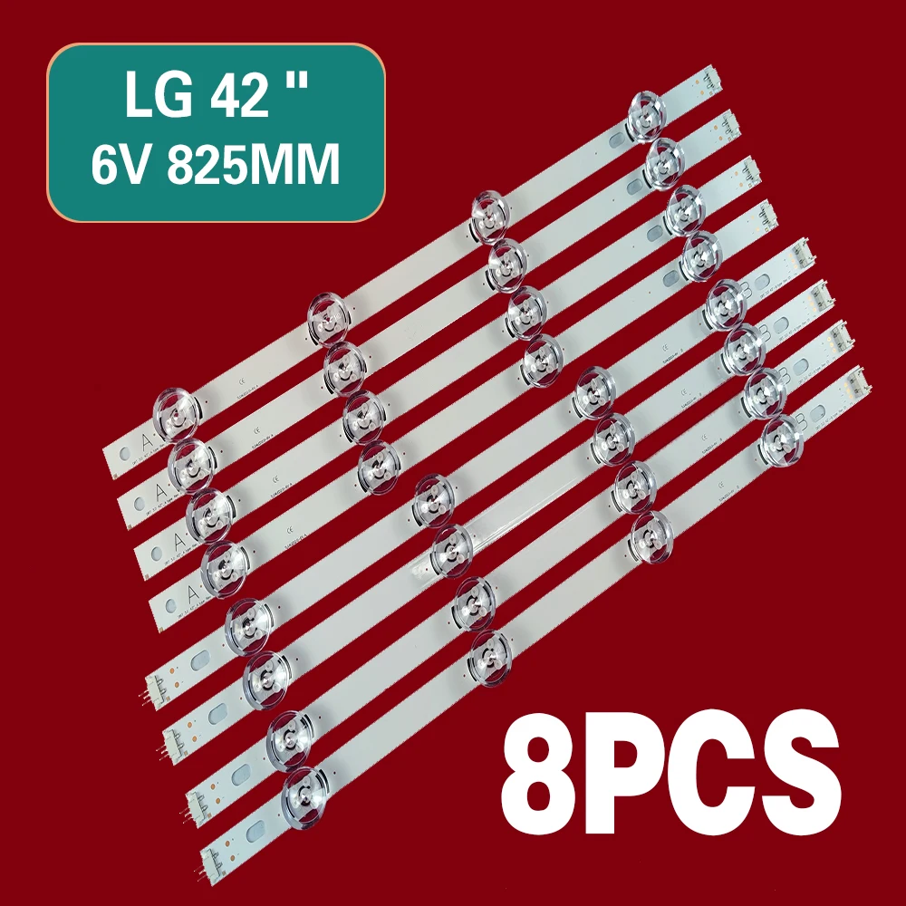 

Kit de substituição de fita de luz led gêmea, para lg lc420due 42lf652 42lb650v innotek drt3.042 "ab 6916l-1710a 6916l-1709a42lb