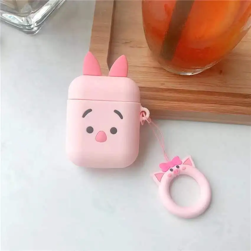 

For Apple Airpods 1/2 Wireless Bluetooth Earphone Case Cartoon Cat Silicone Headphone bag For Airpods 1/2 Earbuds soft Cover