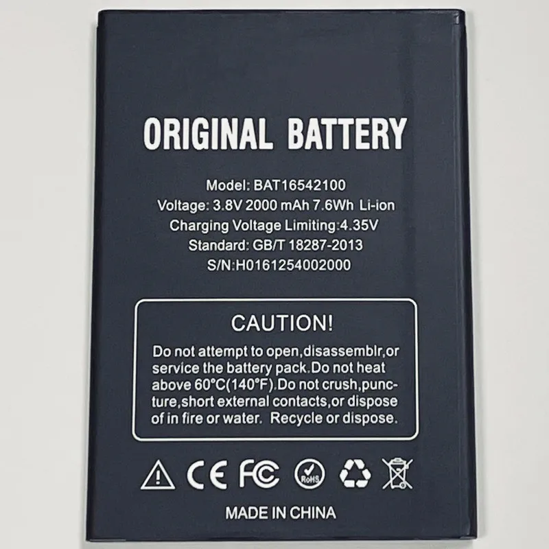 3.8V 2000mAh BAT16542100 For DOOGEE X9 Mini Battery | Мобильные телефоны и аксессуары