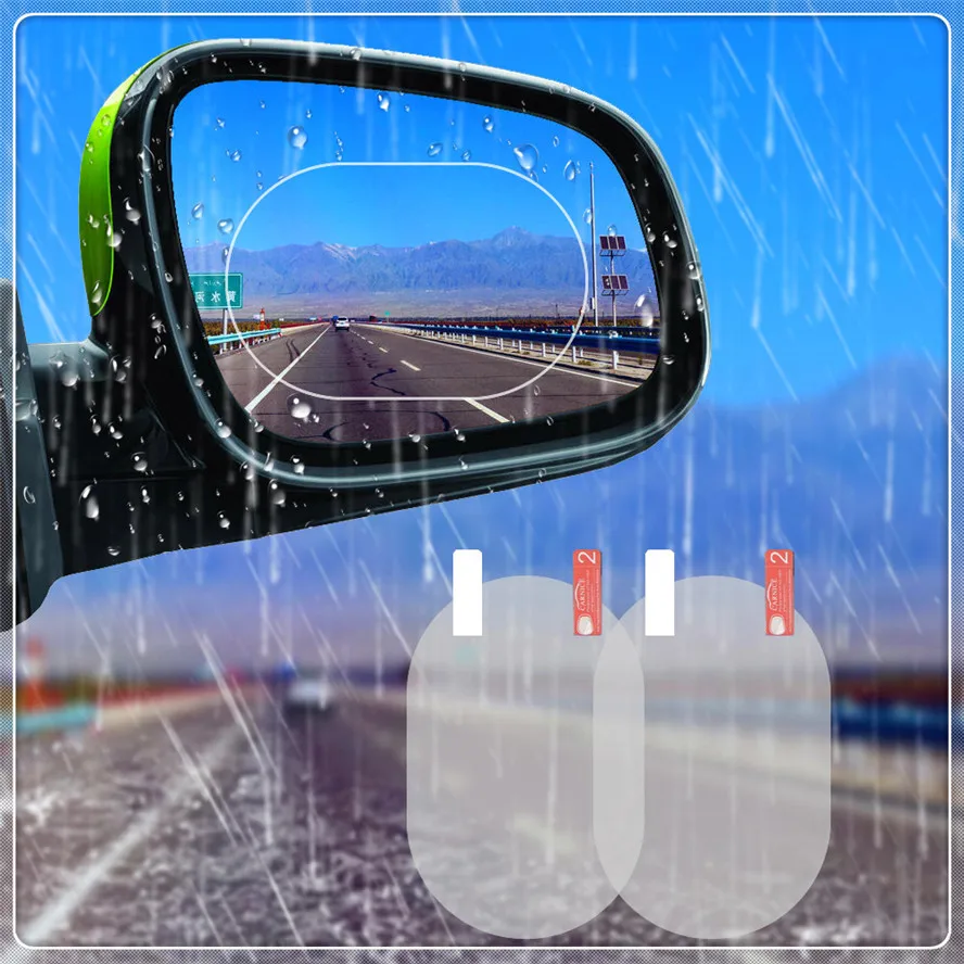Прозрачная пленка на окно автомобиля зеркало заднего вида водонепроницаемая для