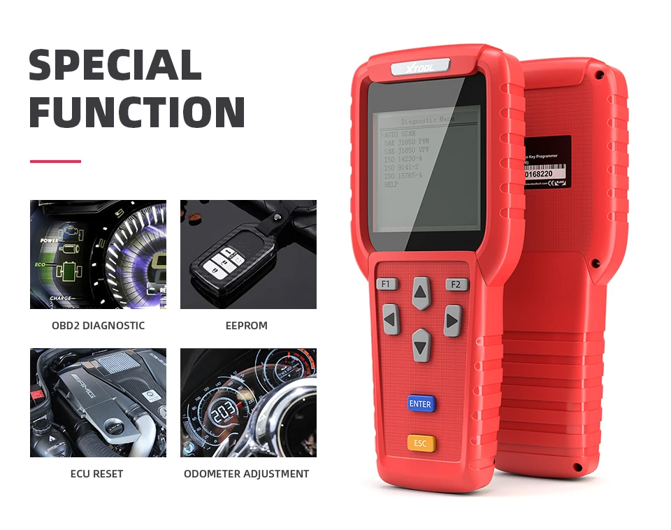 XTOOL X100 Pro OBD2 автоматический ключ программист Регулировка пробега включая EEPROM автомобильный код ридер бесплатное обновление OBD II диагностический инструмент