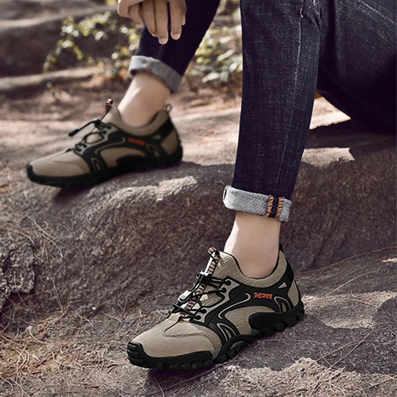 Уличная походная обувь Летняя дышащая для альпинизма Мужские кроссовки