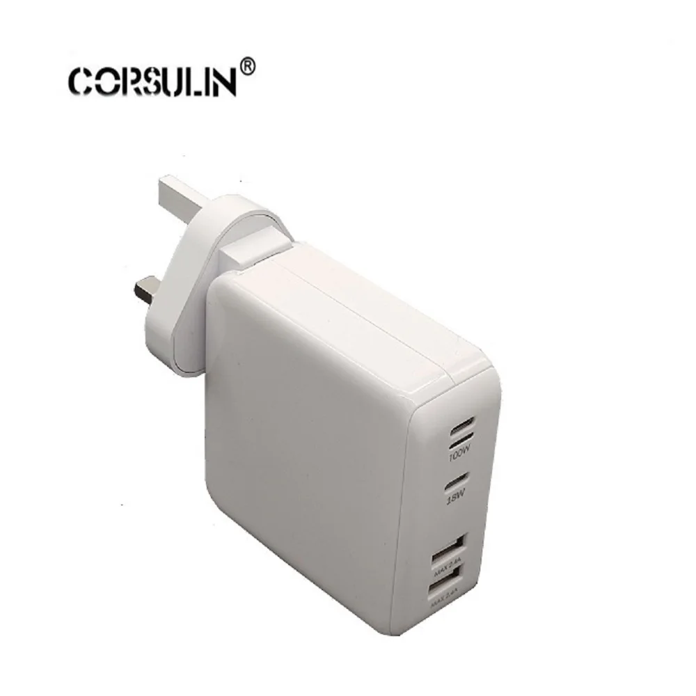 pd 100w ган dual usb type c зарядное устройств