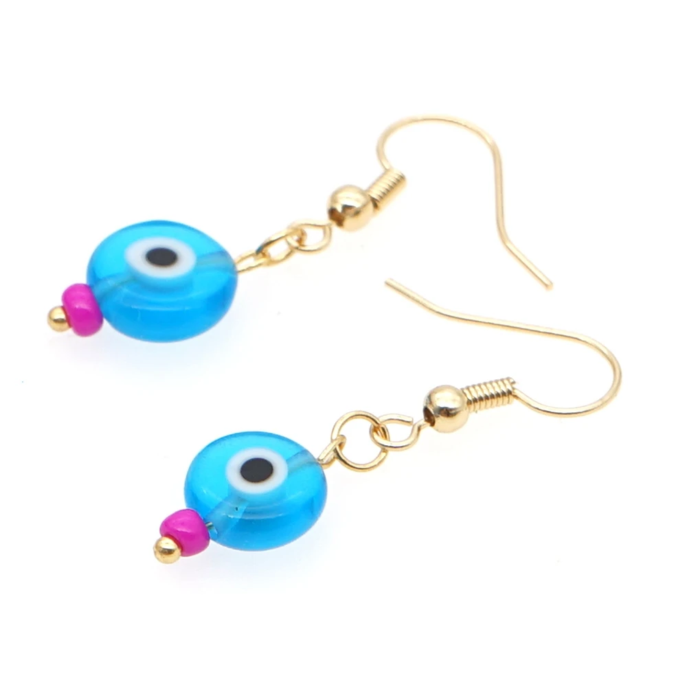 Go2boho 2020 New Arrival Women Handmade Jewelry Bead Evil Eye Earring Good Price Jewellery Boho Hanging Earrings | Украшения и