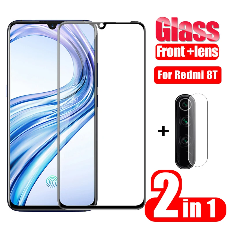 2in1 Tempered glass&ampCamera Glass For Redmi note 7 8 8T 8pro Screen Protector glass Xiaomi Mi 9 9Pro Lens Film | Мобильные