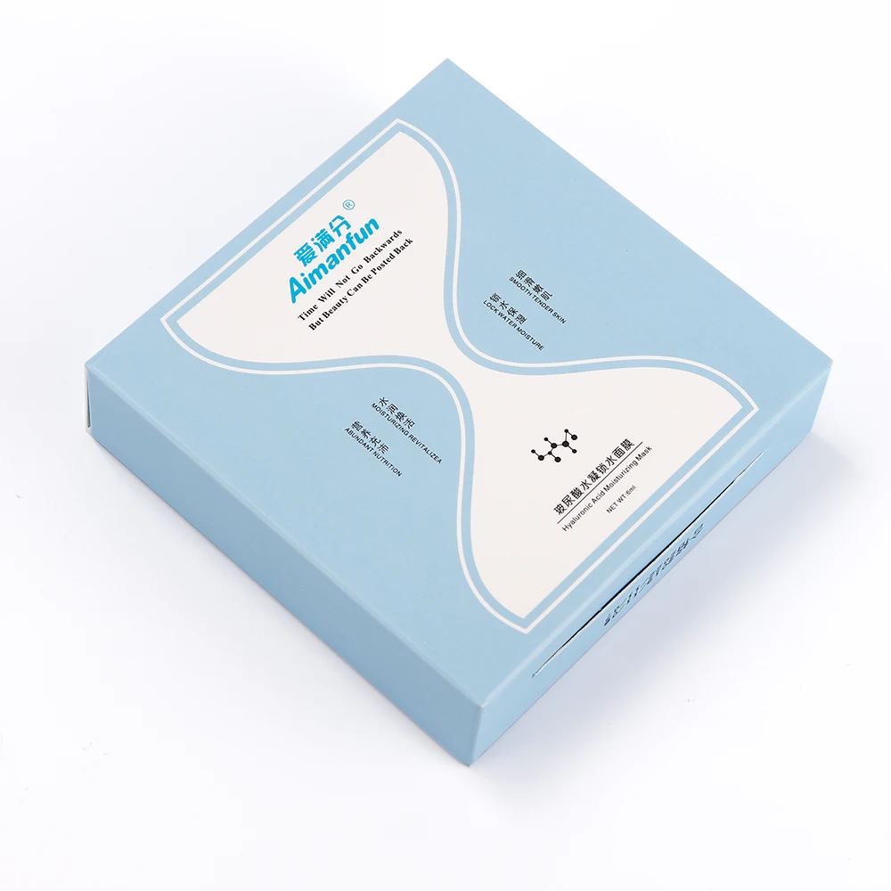 Мини маска для лица Натуральный шелк Коллаген Гиалуроновая кислота сыворотка