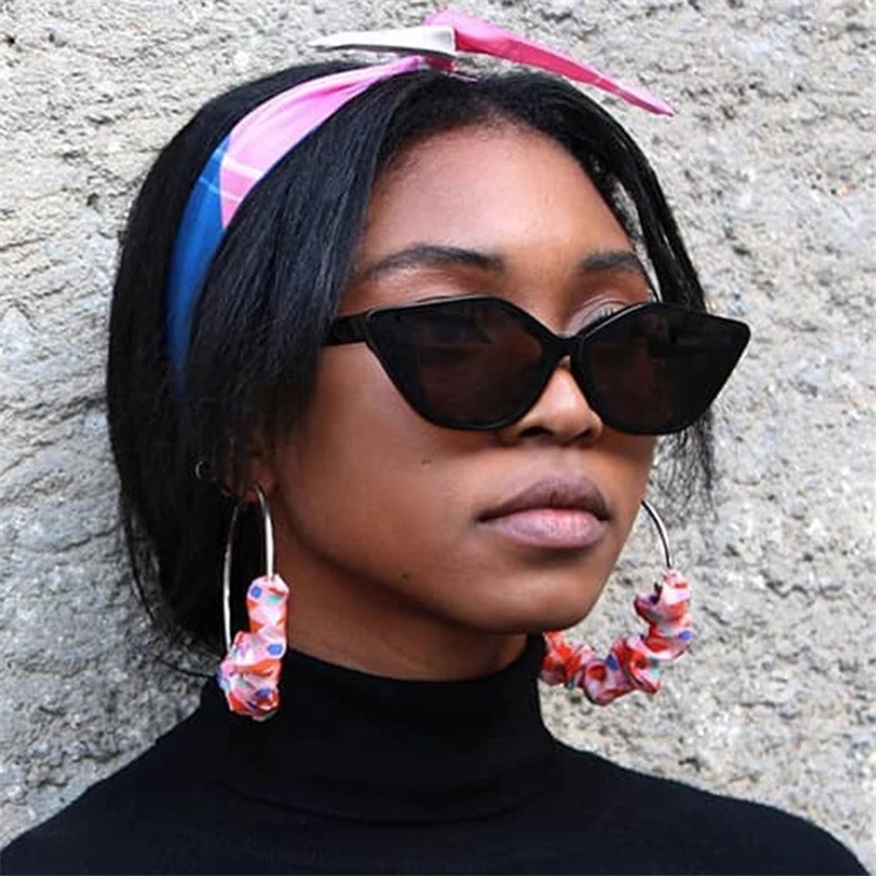 AOXUE тренд Ретро стиль модная черная оправа защита кошачий глаз солнцезащитные