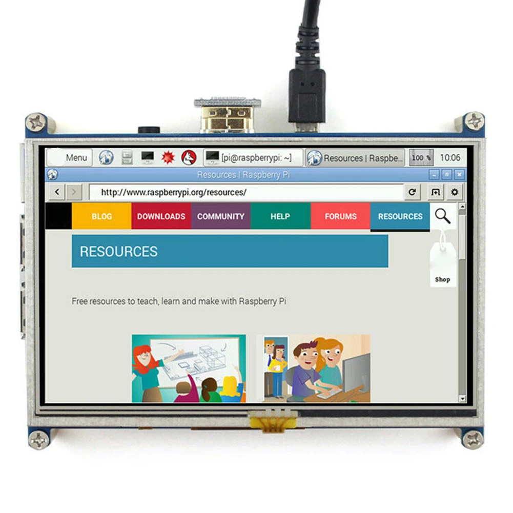 HD RGB Цифровой 5-дюймовый Сенсорный экран ЖК-дисплей для контроля уровня сахара в