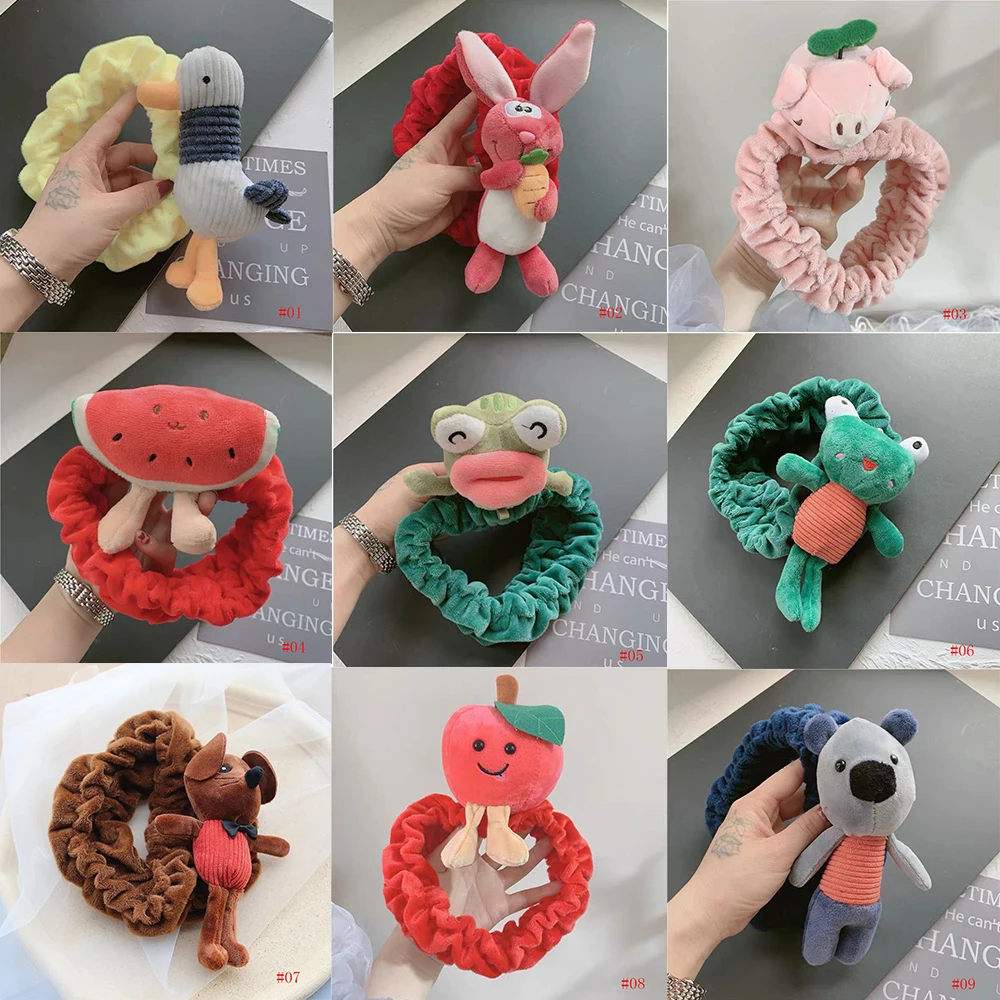 

New Fashion Women Cute Animal Flannel Comfortable Wash Face Bathing Hair Holder Headband Girls Hairbands Hair Accessories