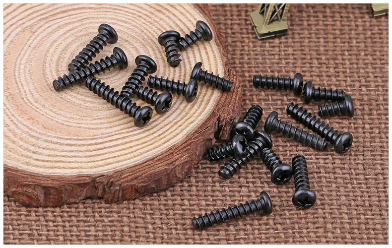 Винты с круглой головкой саморезы Hirao из углеродистой стали черного цвета M1.4 M1.7 M2