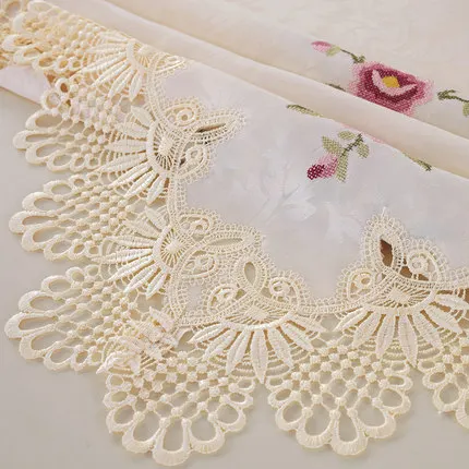 Скатерть с вышивкой в европейском стиле скатерть для обеденного стола цветочным