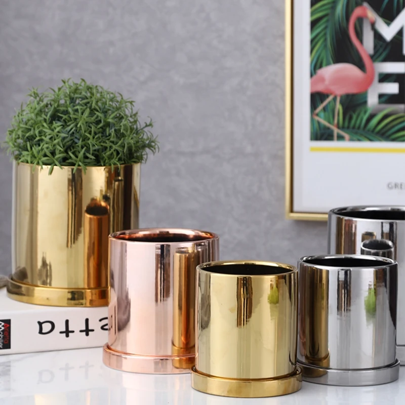 Nordic роскошное Гальванопокрытие золотистого цвета розового золота Керамика