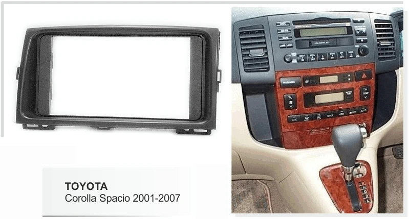 Автомобильный радиоприемник Facia для Toyota Corolla выпуска 2001-2007 Verso 2001-2004 комплект