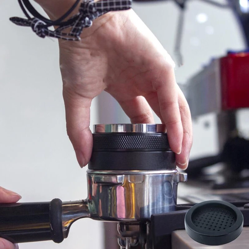 

5m Coffee Distributor & Tamper,Dual Head Coffee Leveler Fits for 54mm Breville Portafilter, with A Coffee Pad