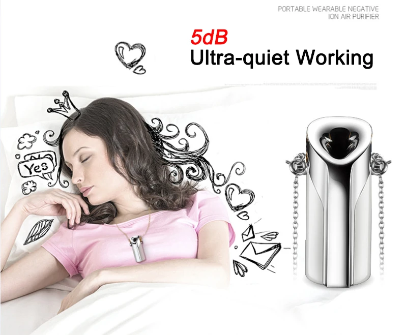 Mini USB Portable Wearable Air Purifier Ionizer Cleaner Negative Ion Generator Anion For PM2.5 Dust Pollen Mite Smoke Ozone | Бытовая