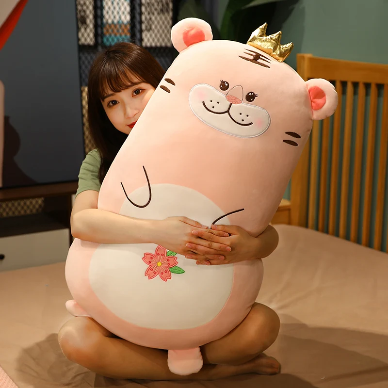 

Мягкая мягкая плюшевая игрушка 45-90 см с тигром, полипропиленовая хлопковая Бытовая съемная и моющаяся подушка