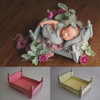 baby wooden furniture photography bed for studio newborn photoshoot vintage wood crib photo shooting studios props accessories