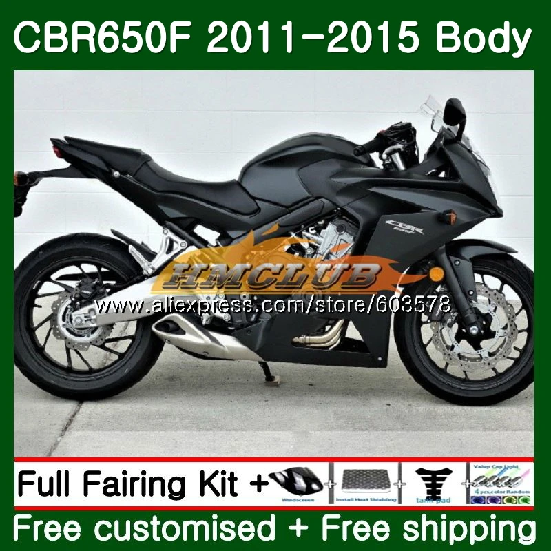 

CBR-650F For HONDA CBR 650F 650 F 2011 2012 2013 2014 2015 Matte black 130CL.19 CBR650 F CBR-650 CBR650F 11 12 13 14 15 Fairing