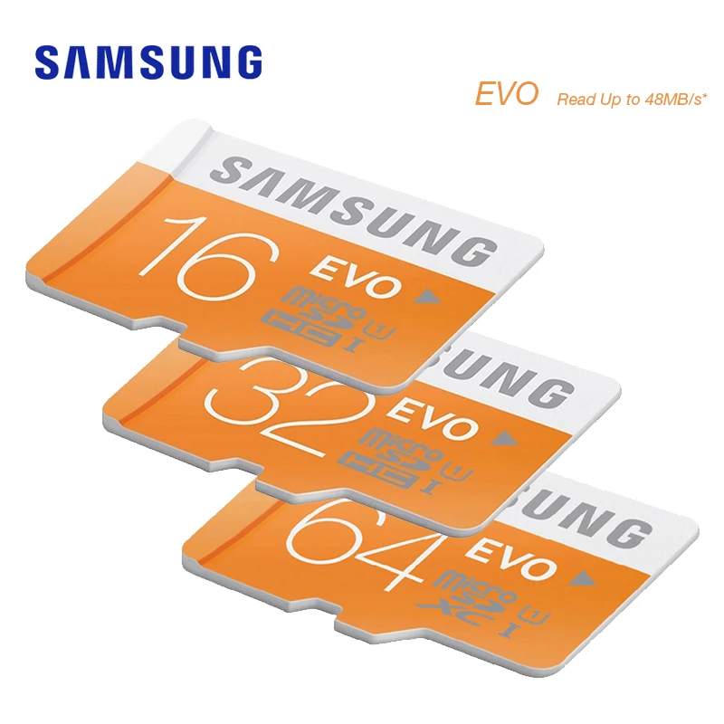 Micro SD карта памяти SAMSUNG EVO Plus/PRO Enduran 512 ГБ 256 128 64 32 U3/U1 класс 10 U1 microSDXC/SDHC + 16 Гб ГБ|Карты