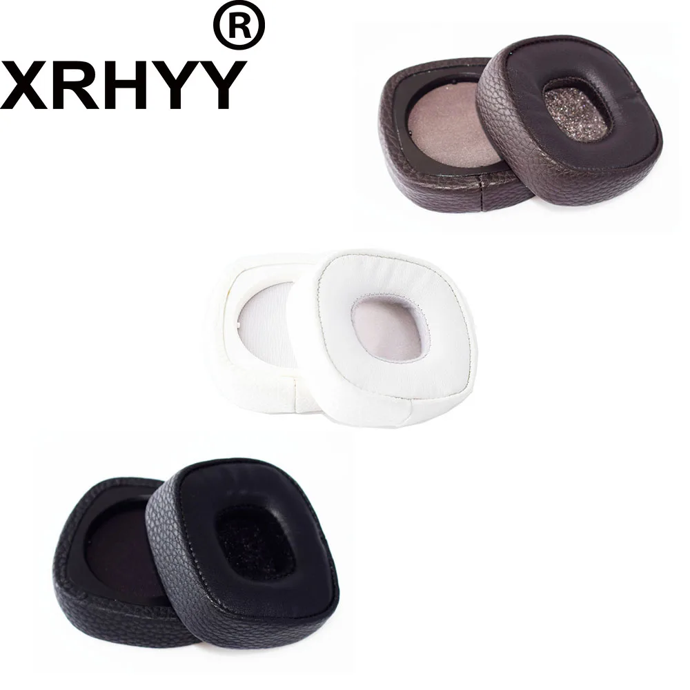 XRHYY Withe/черный/коричневый сменные амбушюры из искусственной кожи накладные вкладыши подушка для наушников поролоновая Крышка для наушников Marshall Major 3