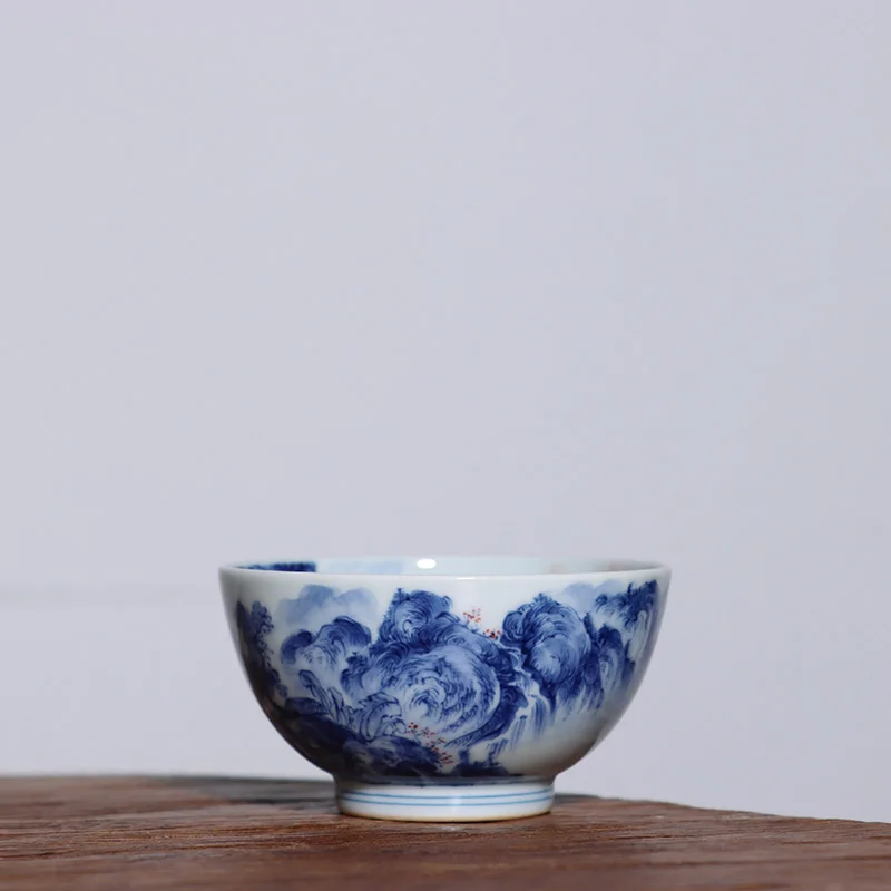 Taza de t&eacute; de muestra de Sol de 140 cc JingLin, paisaje oculto, visi&oacute;n art&iacute;stica-1
