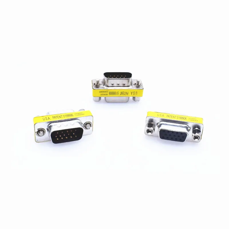 Разъемы D Sub HD15 DB15 Папа папа разъем VGA Мама переходник преобразователь
