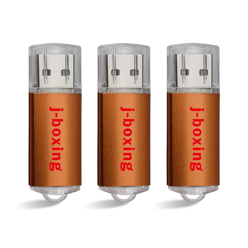 Orange 3 шт. j-боксерский USB флеш-накопитель 64 ГБ 32 ГБ 16 ГБ 8 ГБ 4 ГБ Флешка USB 2,0 карта памяти Jump Drive zip-накопители для компьютера оранжевый - Цвет: Orange