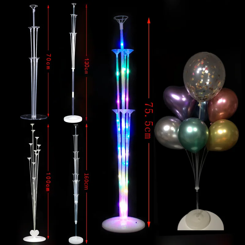 

7 /11/19tubes Balloon Holder Column Balons Stand Stick Birthday Balloons Party Decorations Kids Wedding Christmas Decor Supplies