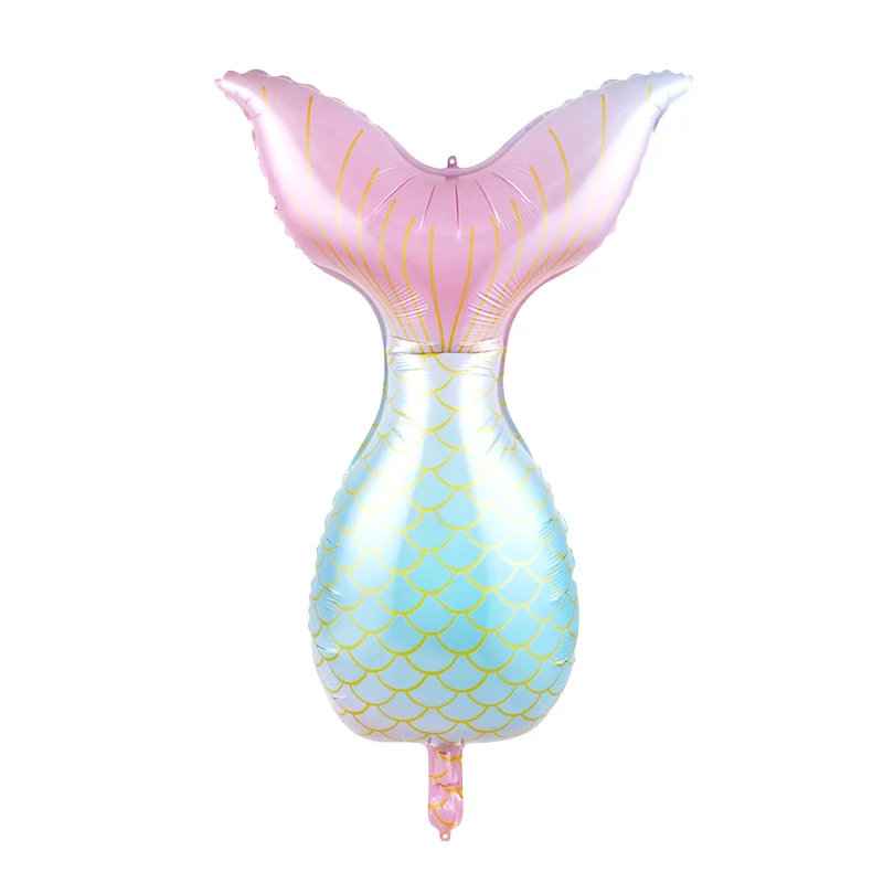 mermaid tail PKBL Большие воздушные шары из фольги русалки Ариэль из мультфильма принцесса гелиевый баллон декор для детского дня рождения globos вечерние наборы; детский душ мяч - Цвет: mermaid tail PKBL
