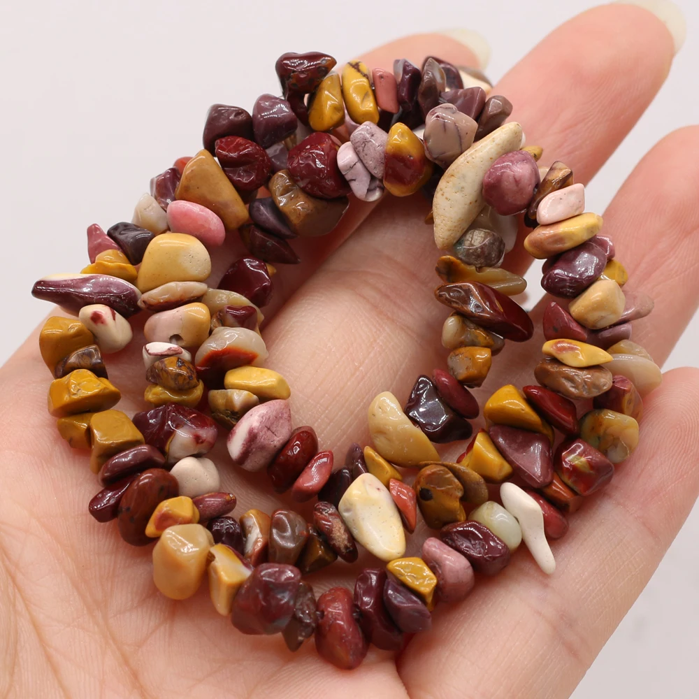 

Hot Sale Natural Semi-precious Stone Crushed Stone Beaded High-quality Egg Yolk Stone for DIY Necklace Bracelet Making Jewelry