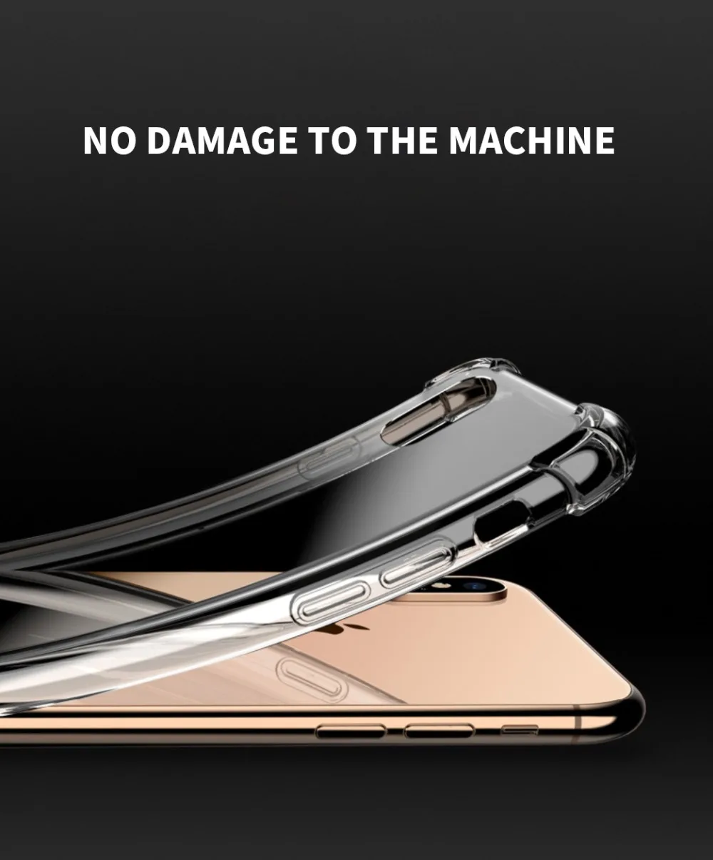 Взрывозащищенный противоударный мягкий чехол для Apple iPhone 11 Pro Max XR XS Max X чехол для телефона для iPhone 8 7 6 S 6 S Plus 5 5S SE 2 Чехол