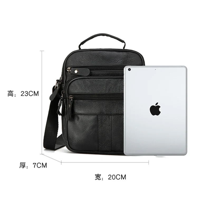 

Brand Genuine Leather Crossbody Tote Bags for Men 2021 Casual Design Shoulder Messenger Bag New Male Cowhide Fashion Handbags
