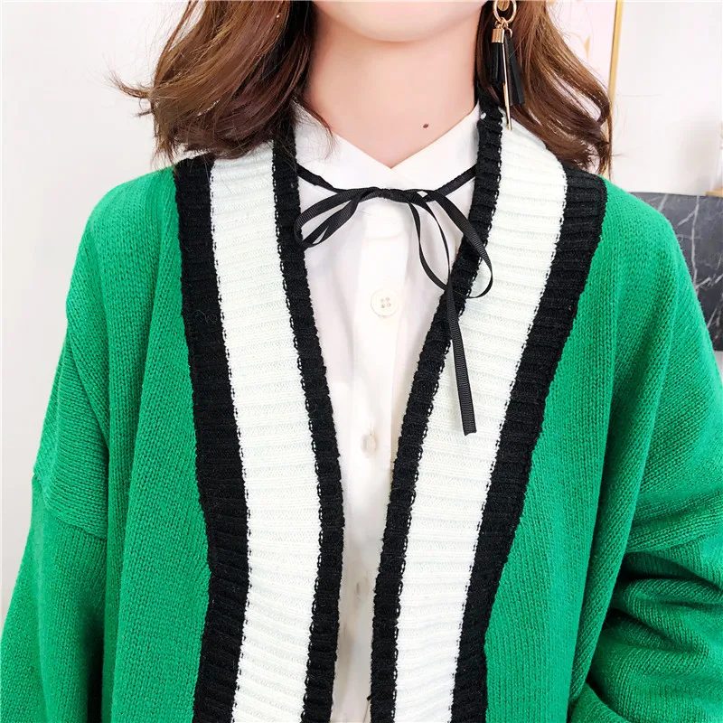 2019 новый осенне-зимний теплый толстый кардиган женский Свободный Повседневный