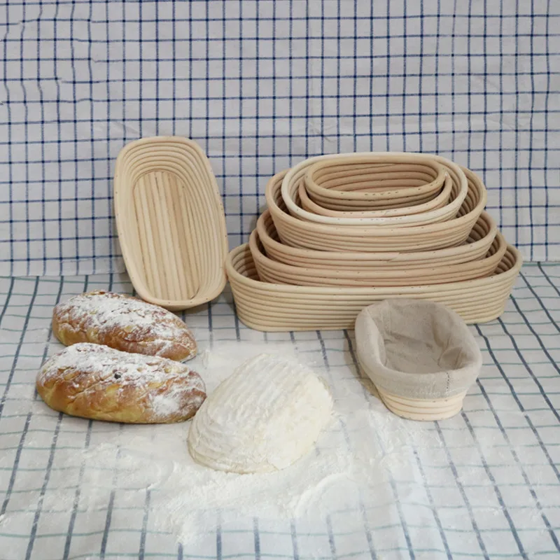Oval Dough Rattan Basket Dough Banneton Brotform Bread Proofing Proving Fermentation Country Baskets Factory