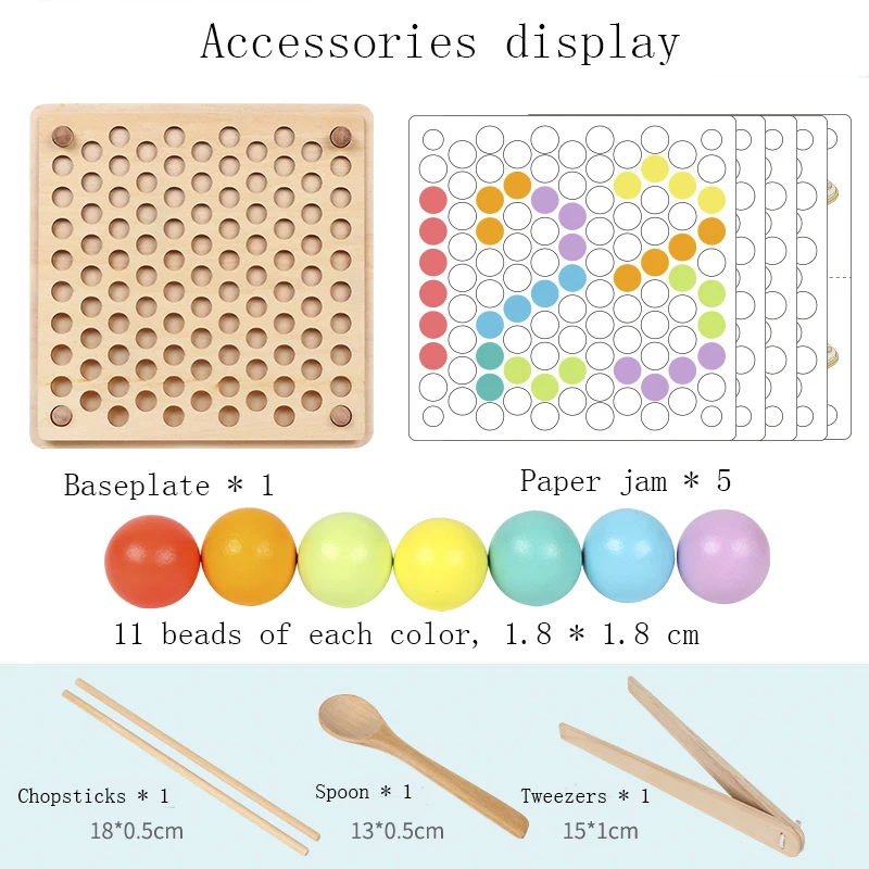 Деревянные игрушки Монтессори детские математические зажимы для практики с