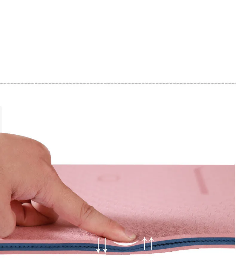 Коврик для йоги из термополиуретана коврики гимнастики фитнеса двухслойные