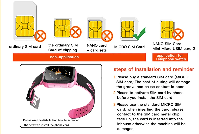 For AJ05S Kids Smart Watch Phone SIM Card SOS Call Wristband Android iOS Touch Screen Camera Watches Child | Электроника
