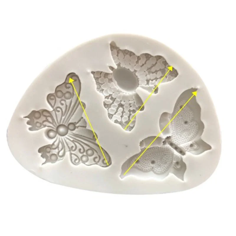 Силиконовые формы для торта дня рождения свадьбы в форме бабочки приготовления