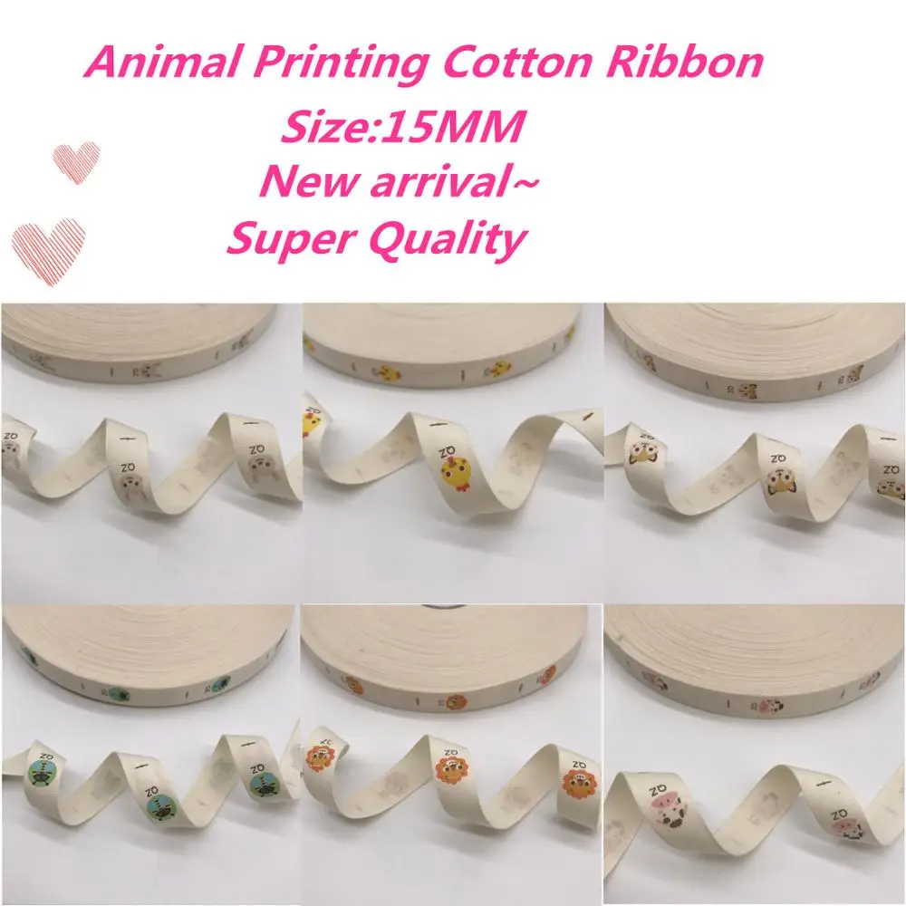 5 ярдов/партия хлопковая лента с принтом 15 мм | Дом и сад