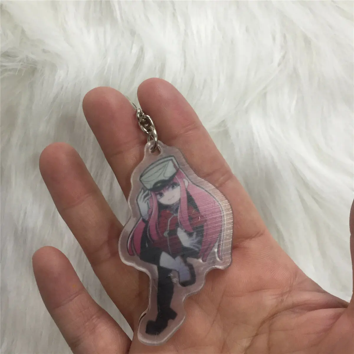 Дорогой в FranXX Zero Two Hiro акриловый брелок с ремешком форме униформы|Брелоки| |