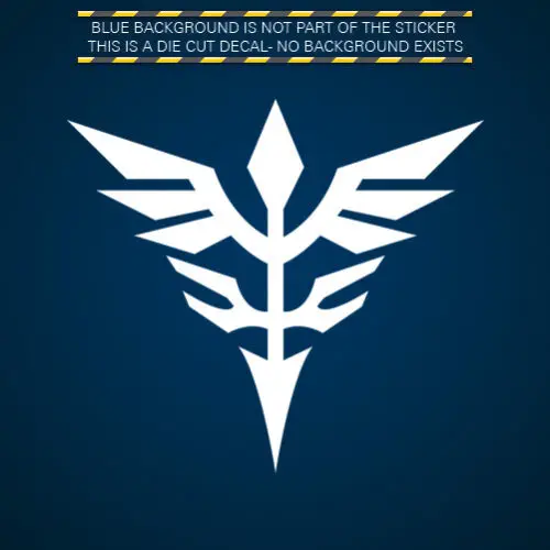 Funny Car Stickers Neo Zeon Insignia Sticker Die Cut Decal Self Adhesive Vinyl Gundam UnicornMotorcycle Decals |