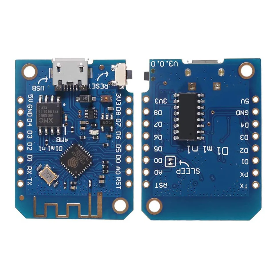 

D1 mini V3.1.0 - WEMOS WIFI Internet of Things development board based ESP8266 4MB MicroPython Nodemcu for Arduino