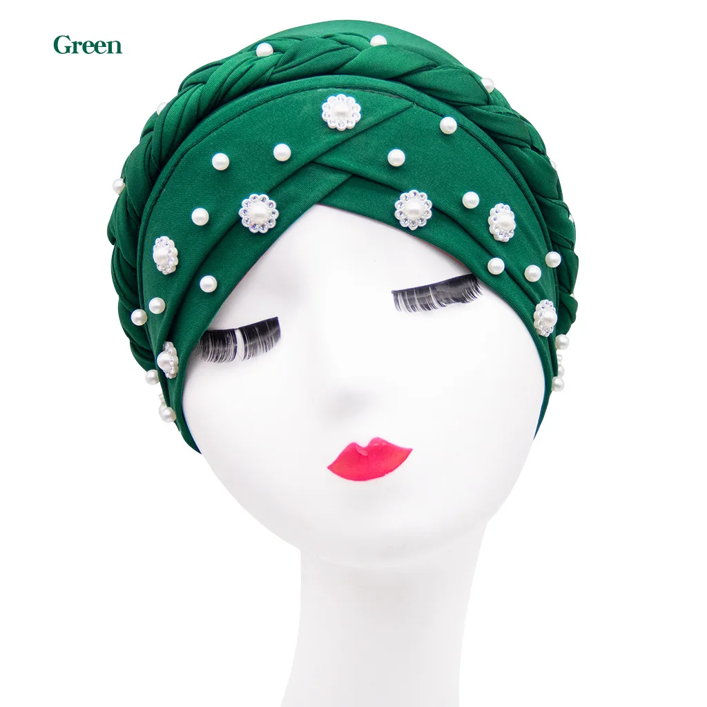 

Women Turban Hijab Muslim Hijab Caps Soild Color Braid Inner Hijab Bonnet Arab Headwrap Hat Islamic Headwrap Female India Hat