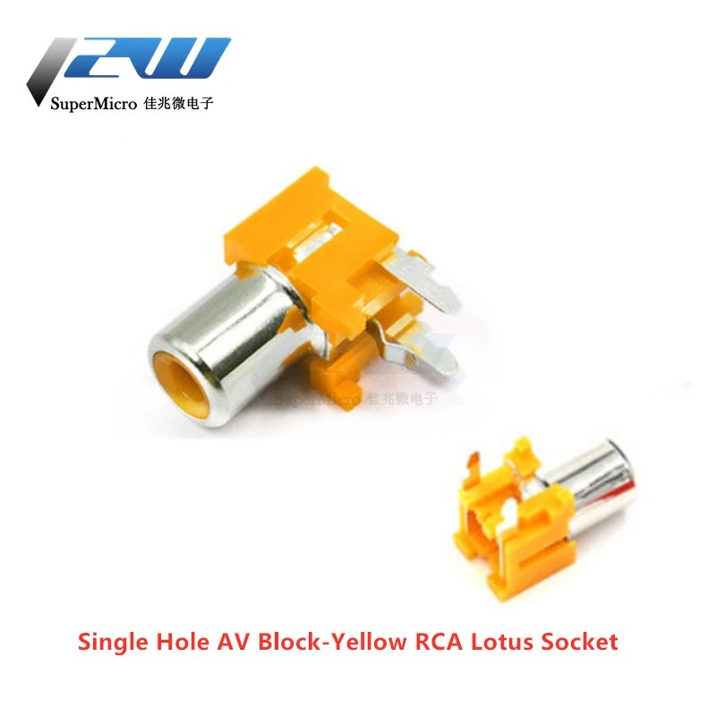 5 шт./лот 3 мм разъем RCA стерео аудио гнездо с одним отверстием/4 отверстиями AV вход