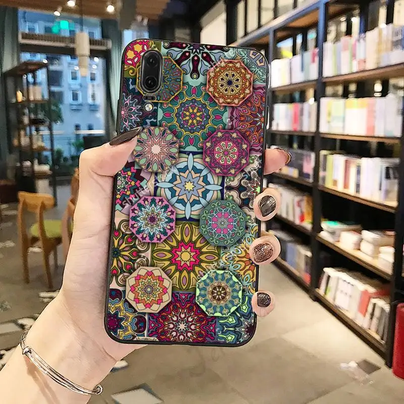 

Mandala flower pattern fashion design high quality Phone Case funda For Huawei honor Mate P 10 20 30 40 Pro 10i 9 10 20 8 x Lite