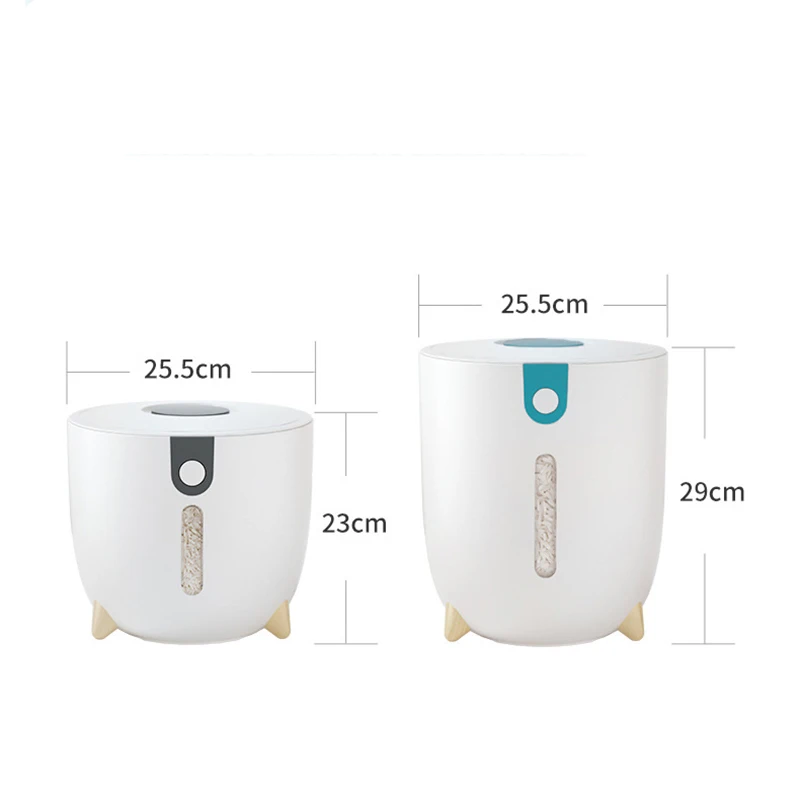 

10KG Kitchen Storage Rice Box Collection Bucket Insect-Proof Moisture-Proof Sealed Rice Cylinder Grain Food Household Tank